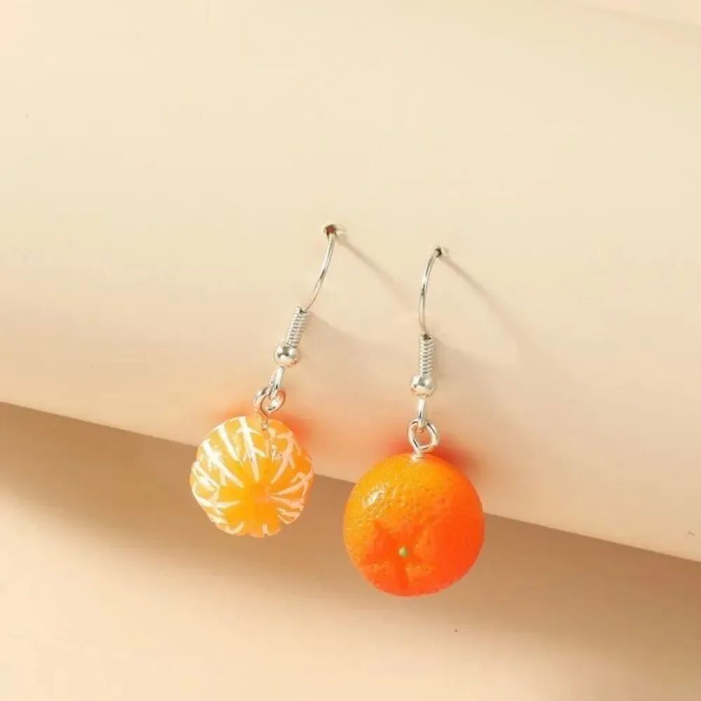 Orange Statement Earrings